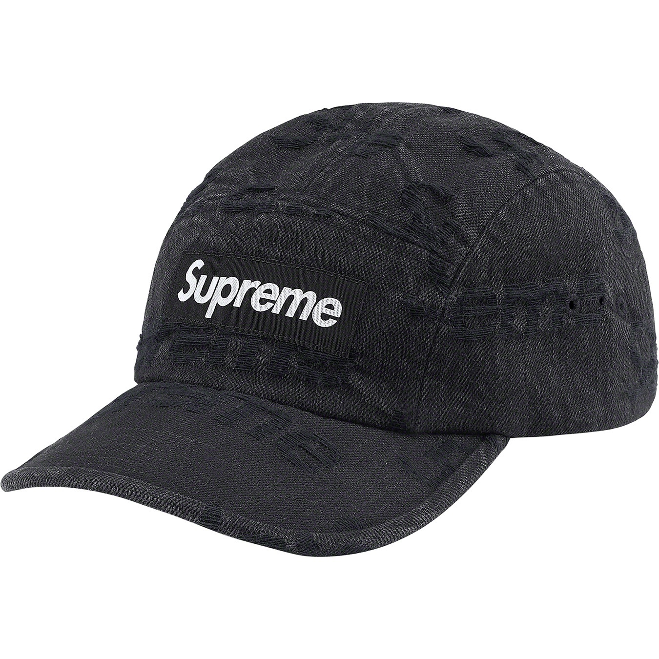 Frayed Logos Denim Camp Cap view 6